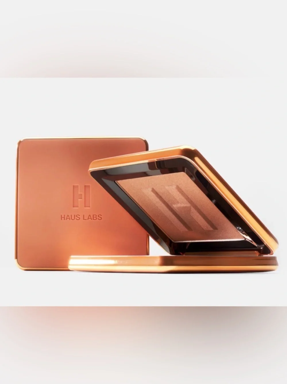 Haus Labs Power Sculpt Velvet Bronzer Light Level 3 Matte Compact Full Size NWT